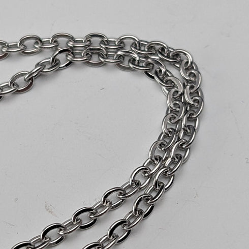 Vintage Sterling Silver Oval Locket Pendant 4.3g with Necklace